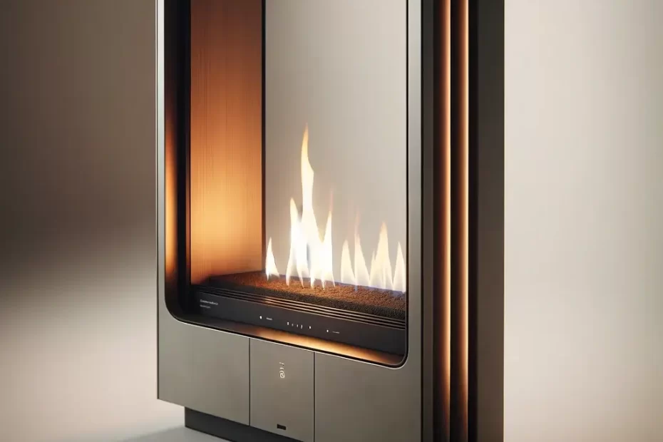 Semineu pe bioetanol suspendat, cu aspect futuristic, transformând orice cameră într-un spațiu sofisticat și primitor, perfect pentru adunările cu prietenii și familia.